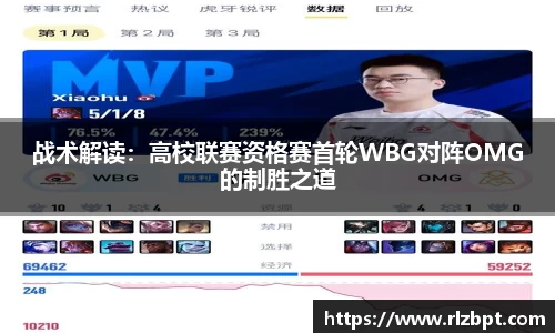 战术解读：高校联赛资格赛首轮WBG对阵OMG的制胜之道
